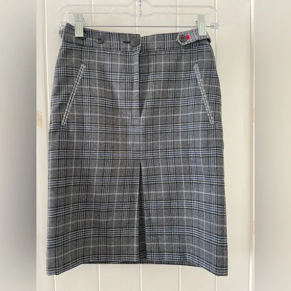 Women’s Rag &Bone Plaid Pencil Strait Skirt Size 00 - Picture 2 of 6